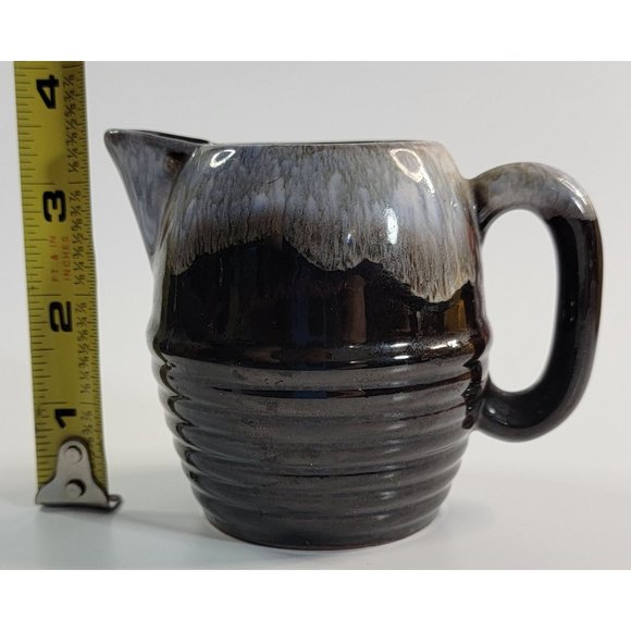 Vintage Small Brown Redware Milk/Syrup Pitcher Made In Japan - Picture 7 of 8